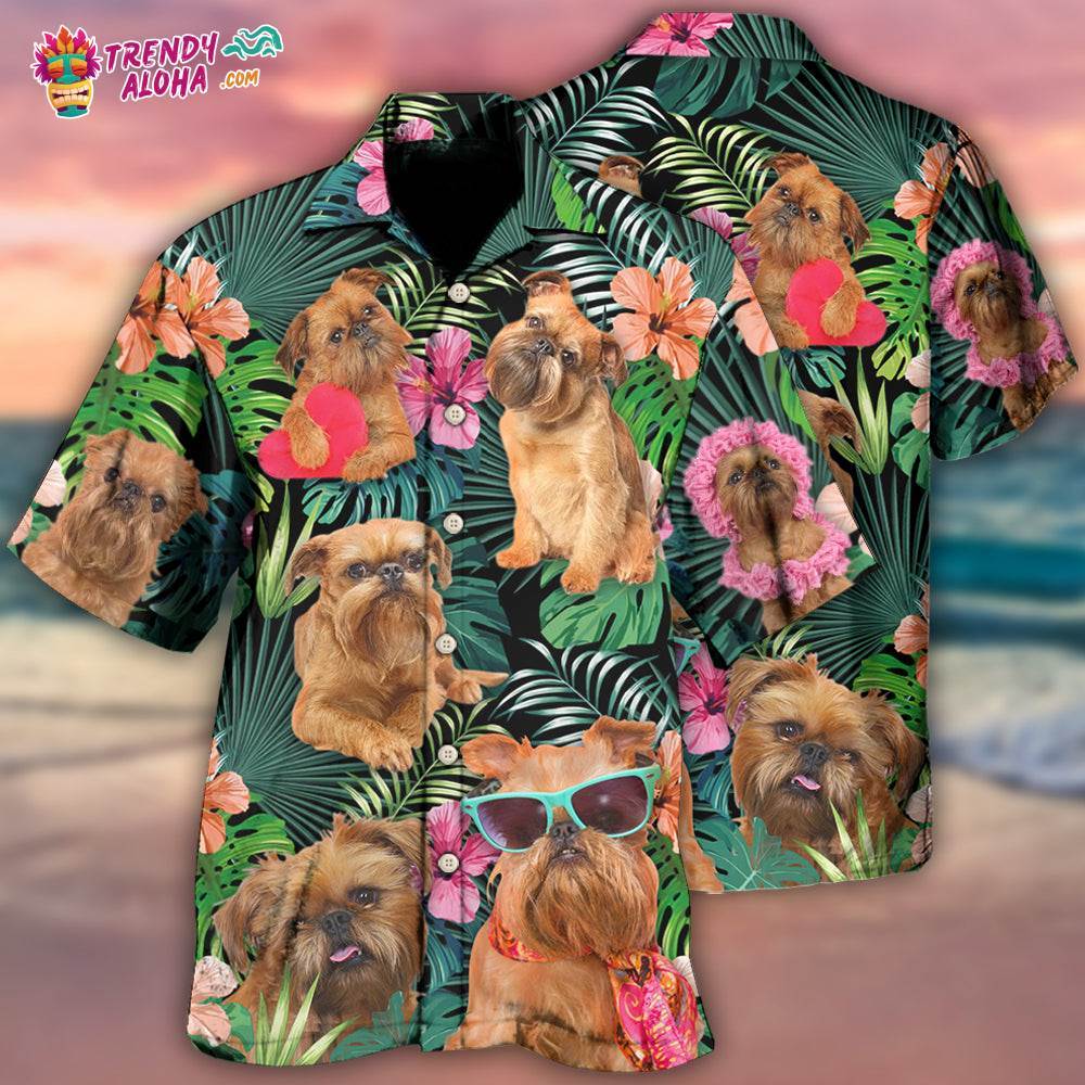 Griffon Brussels Dog Tropical Style Dog Lover Hawaiian Shirt – Trendy Aloha