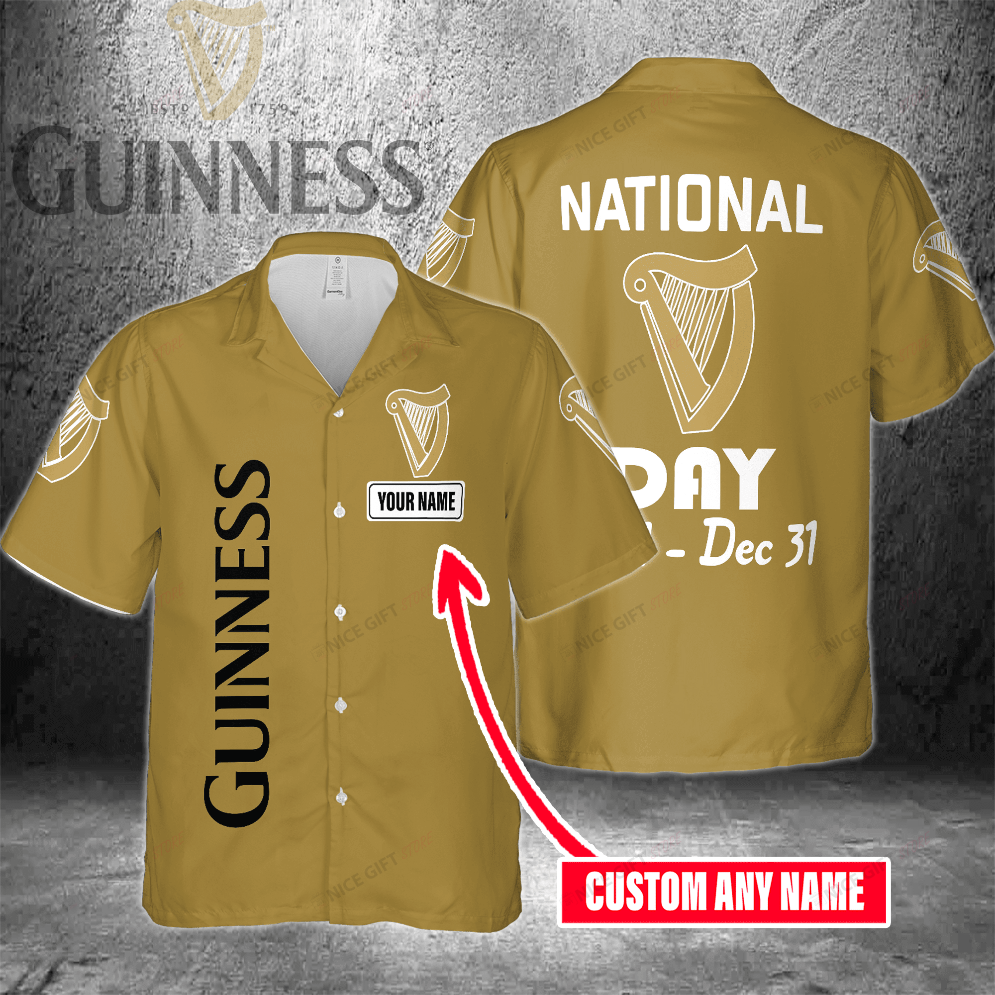 Guinness Enthusiasts Annual Celebration Hawaiian Shirt