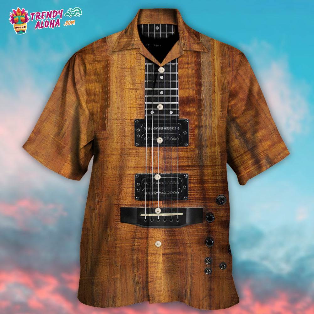 Guitar Acoustic Electric Guitar Hawaiian Shirt – Trendy Aloha