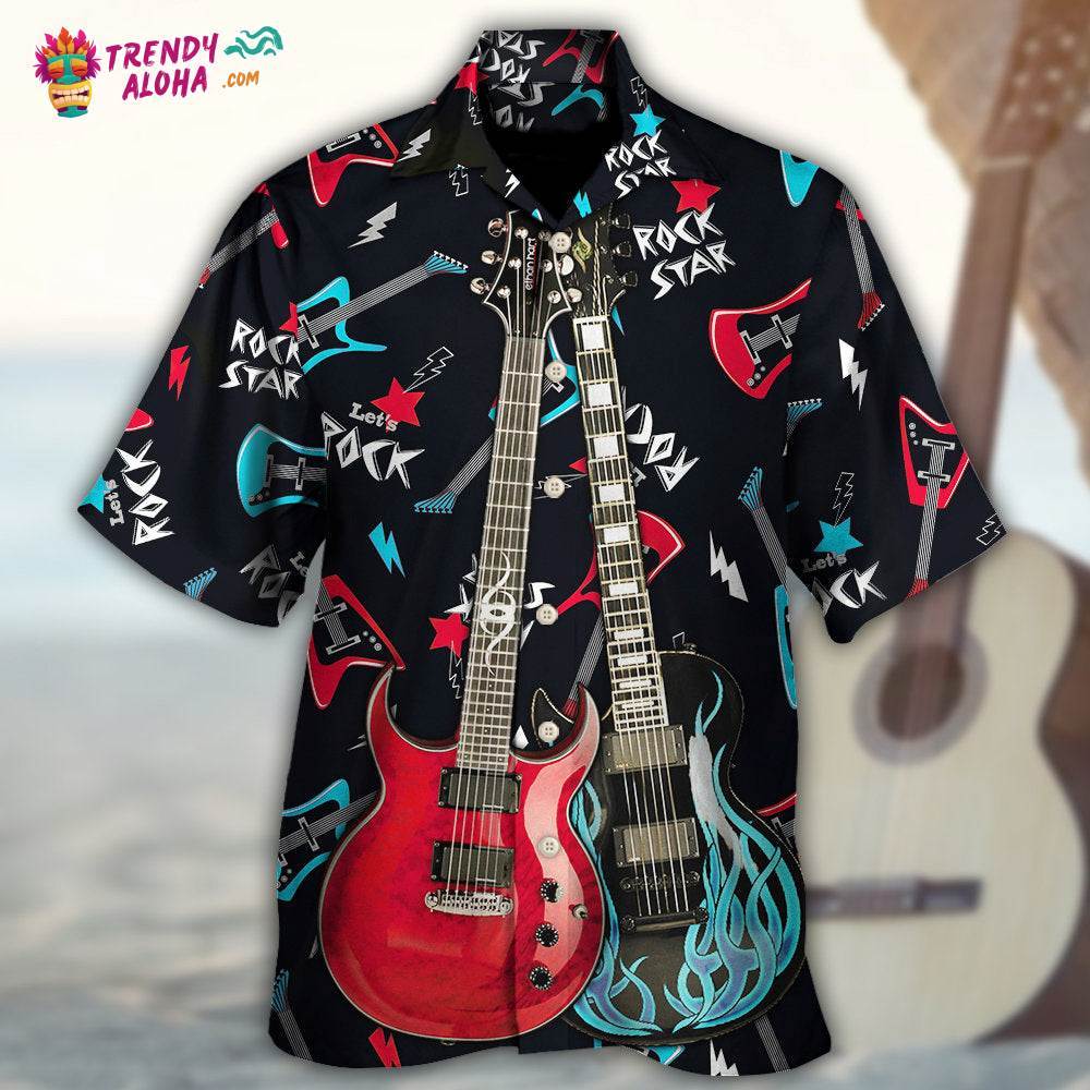 Guitar All I Need Is Playing Music Hawaiian Shirt – Trendy Aloha