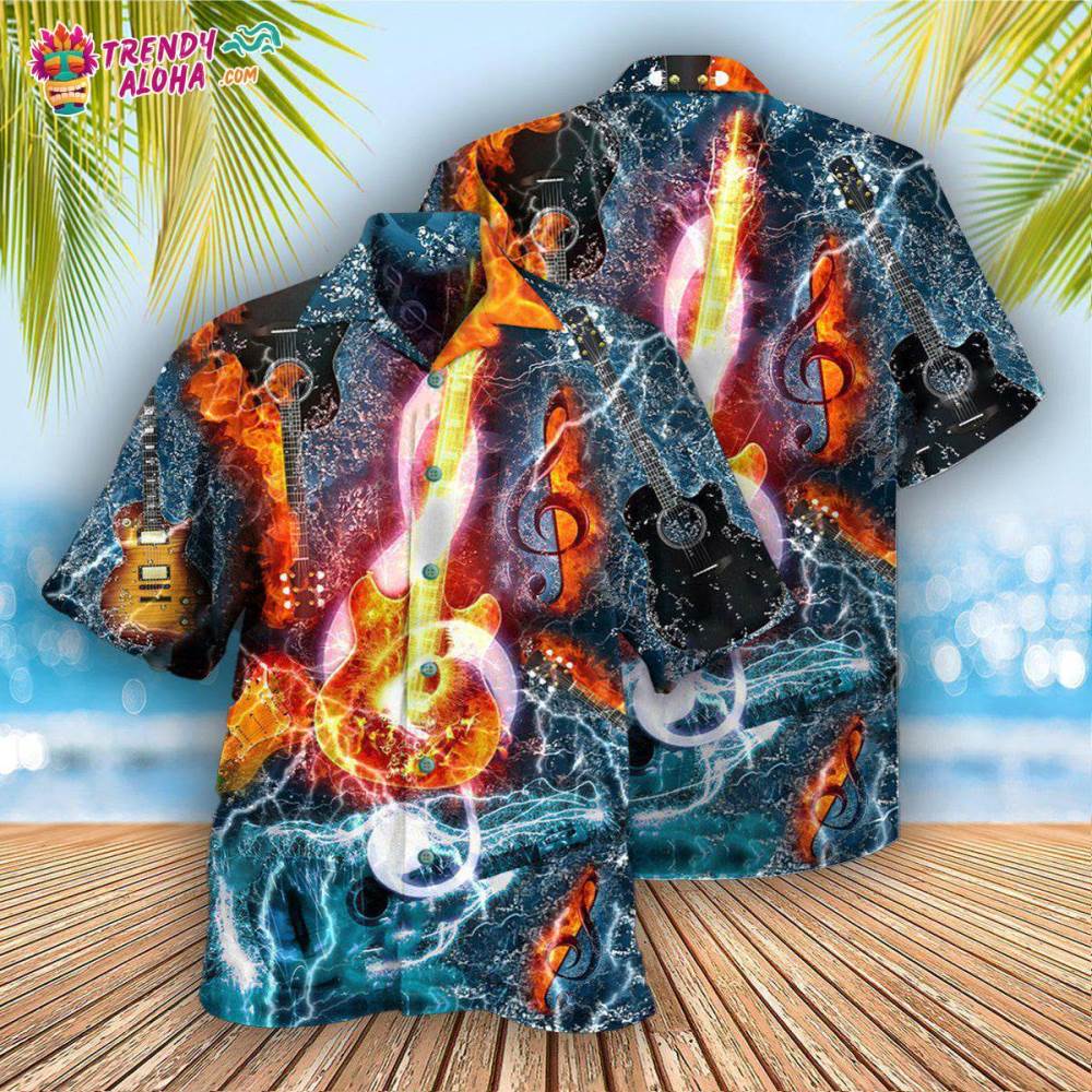 Guitar And Water Hawaiian Shirt – Trendy Aloha
