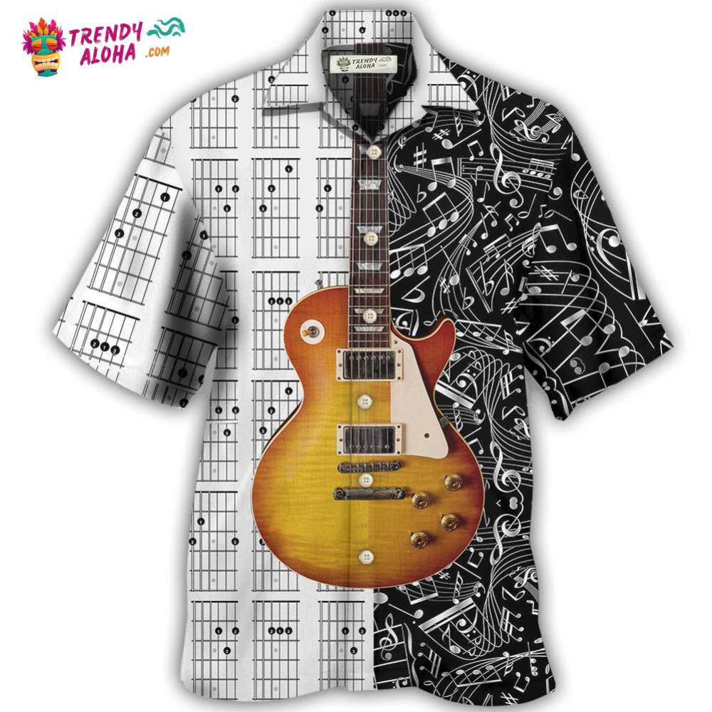Guitar Bass Guitar Musician Hawaiian Shirt – Trendy Aloha