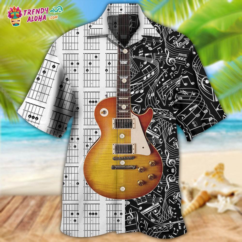 Guitar Bass Guitar Musician Hawaiian Shirt – Trendy Aloha