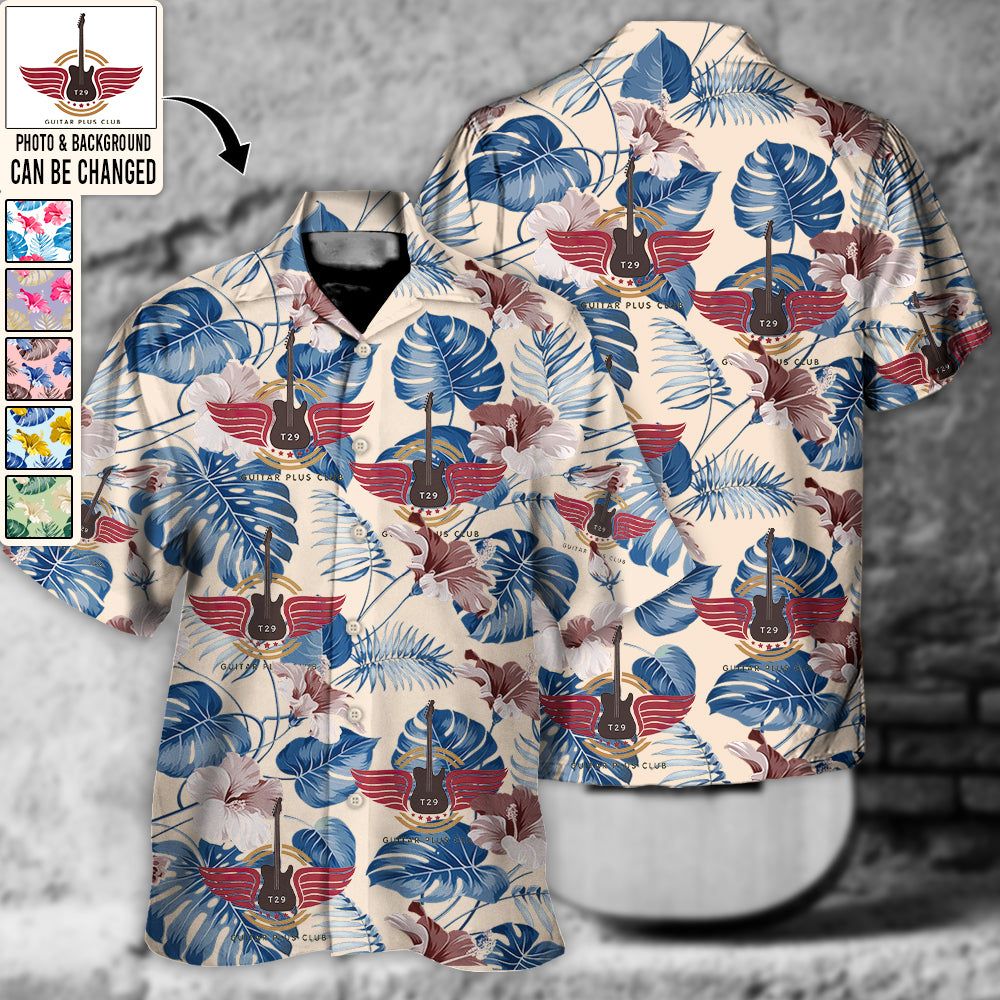 Guitar Club You Want Tropical Style Custom Photo Hawaiian Shirt