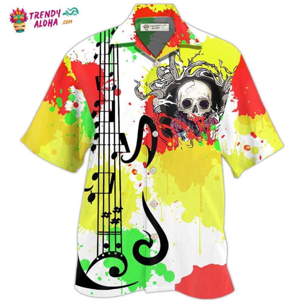 Guitar Colorful Style Hawaiian Shirt – Trendy Aloha Guitar Colorful Style Hawaiian Shirt – Trendy Aloha