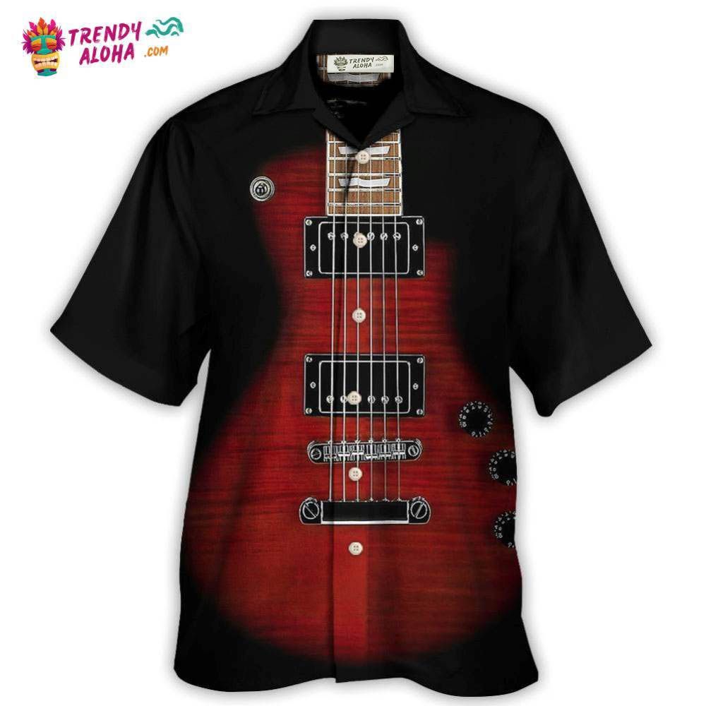 Guitar Electric Guitar Classic Rock Hawaiian Shirt – Trendy Aloha