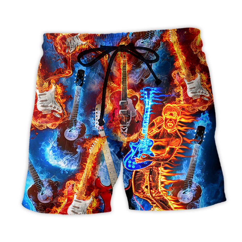 Guitar Fire You Can Never Have Too Many Guitars Trendy Aloha Hawaiian Beach Shorts Guitar Fire You Can Never Have Too Many Guitars Trendy Aloha Hawaiian Beach Shorts