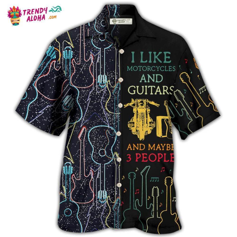 Guitar I Like Motorcycle And Guitar Hawaiian Shirt – Trendy Aloha Guitar I Like Motorcycle And Guitar Hawaiian Shirt – Trendy Aloha