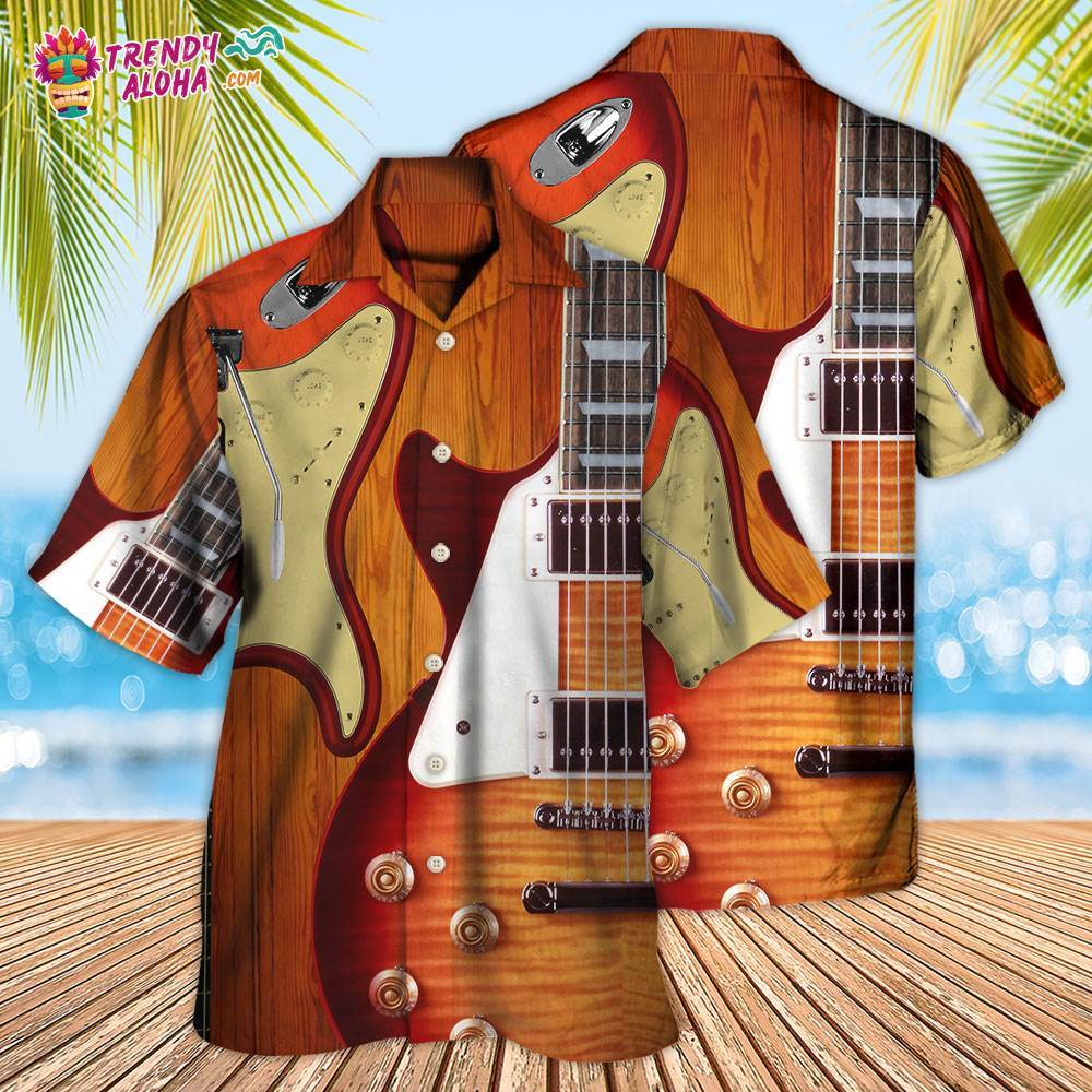 Guitar Is My Soul Vintage Hawaiian Shirt – Trendy Aloha
