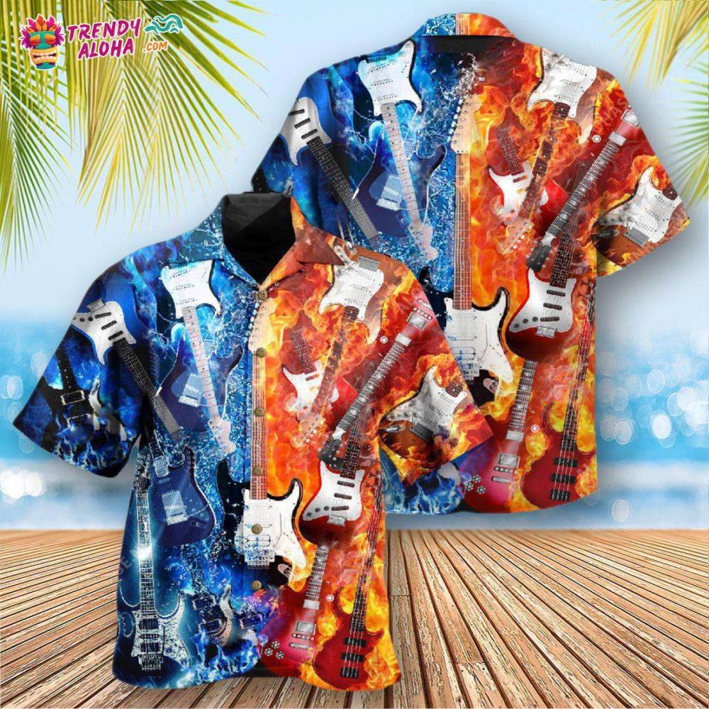 Guitar Is Therapy Is Life Hawaiian Shirt - Trendy Aloha - Trendy Aloha