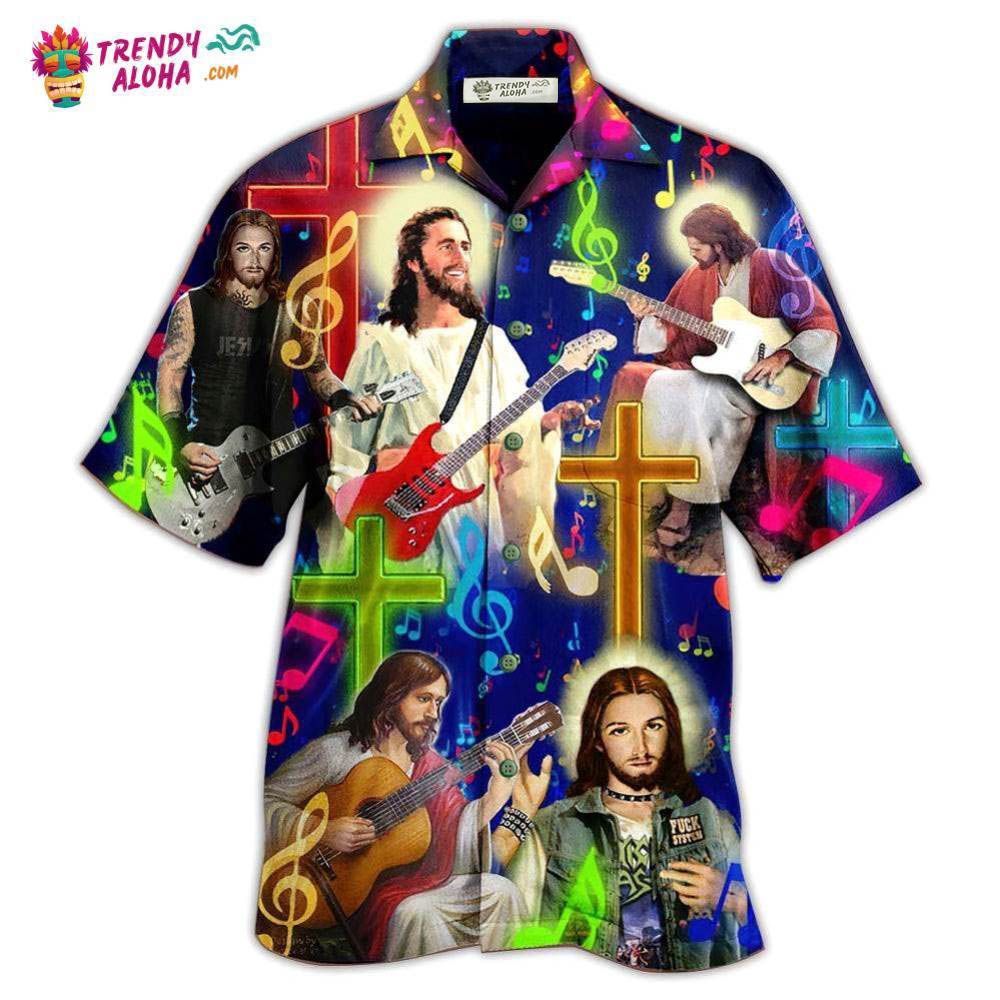 Guitar Jesus Love Guitar Hawaiian Shirt – Trendy Aloha Guitar Jesus Love Guitar Hawaiian Shirt – Trendy Aloha