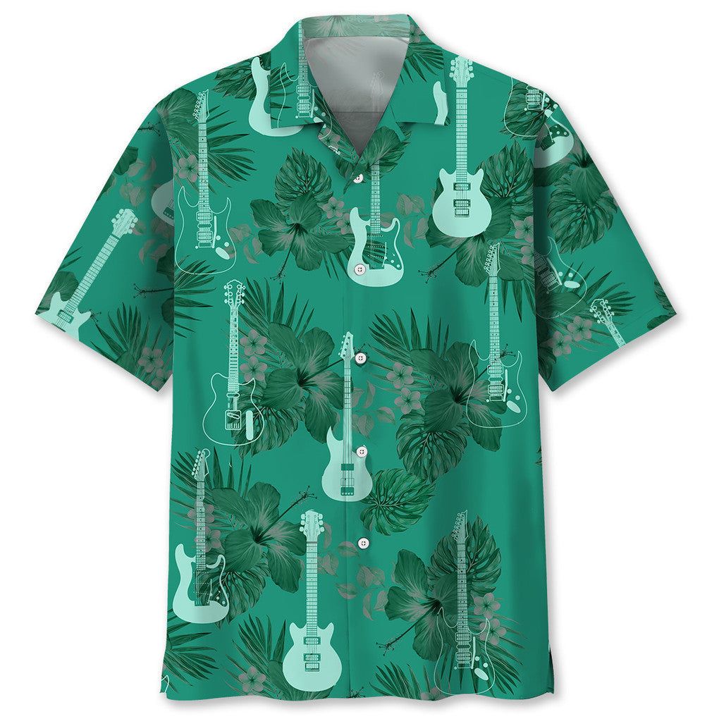 Guitar Kelly Green Trendy Hawaiian Shirt