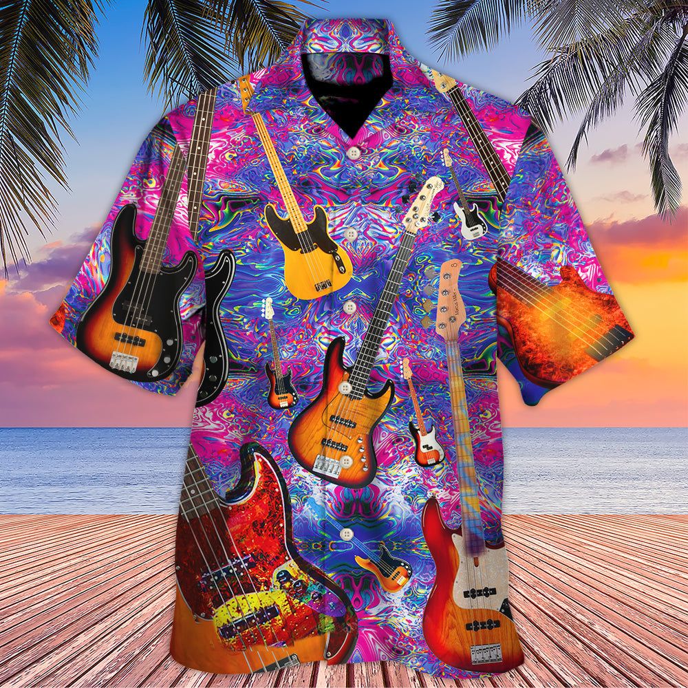 Guitar Life Love Purple Style Hawaiian Shirt
