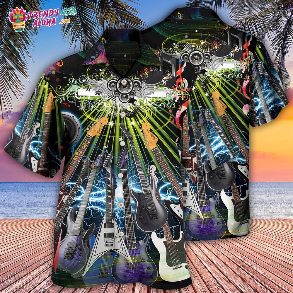 Guitar Life With Guitar Hawaiian Shirt – Trendy Aloha