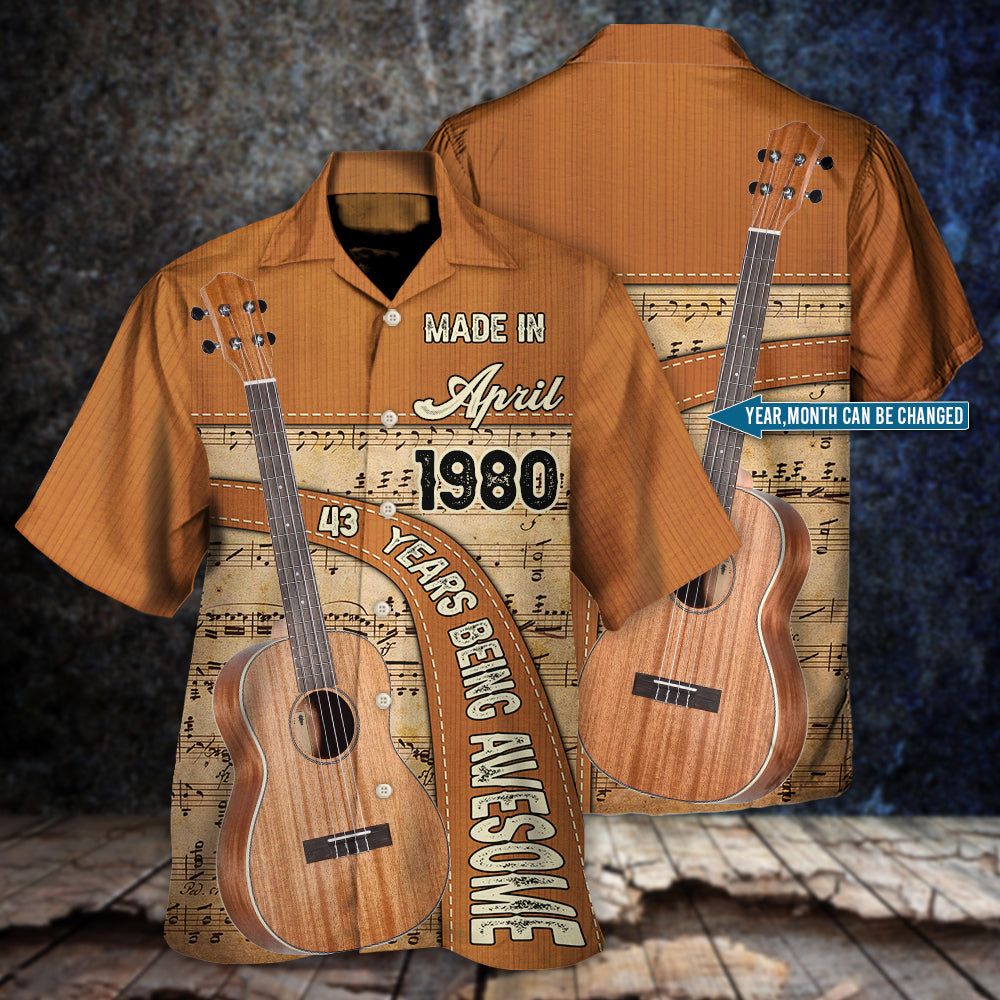 Guitar Love Years Of Being Awesome Personalized Hawaiian Shirt Personalized Photo Gifts Guitar Love Years Of Being Awesome Personalized Hawaiian Shirt Personalized Photo Gifts