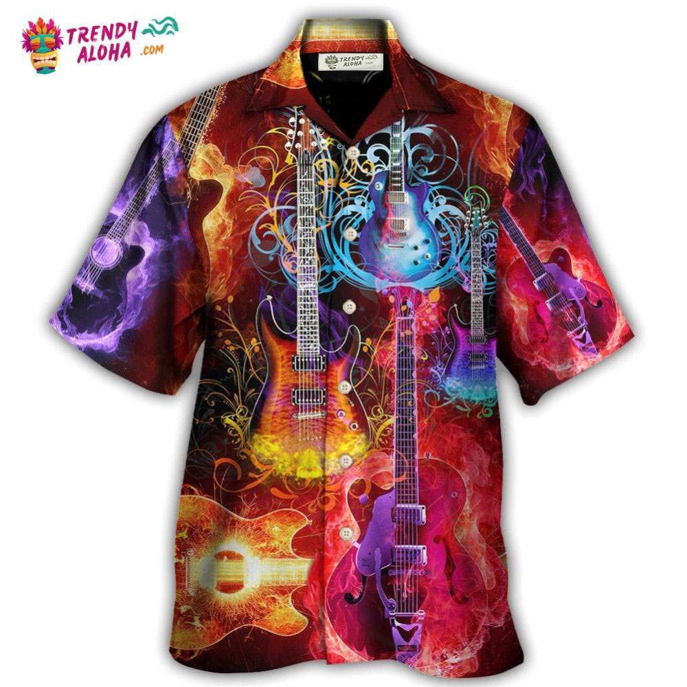 Guitar Lover Acoustic Beautiful Colorful Hawaiian Shirt – Trendy Aloha Guitar Lover Acoustic Beautiful Colorful Hawaiian Shirt – Trendy Aloha