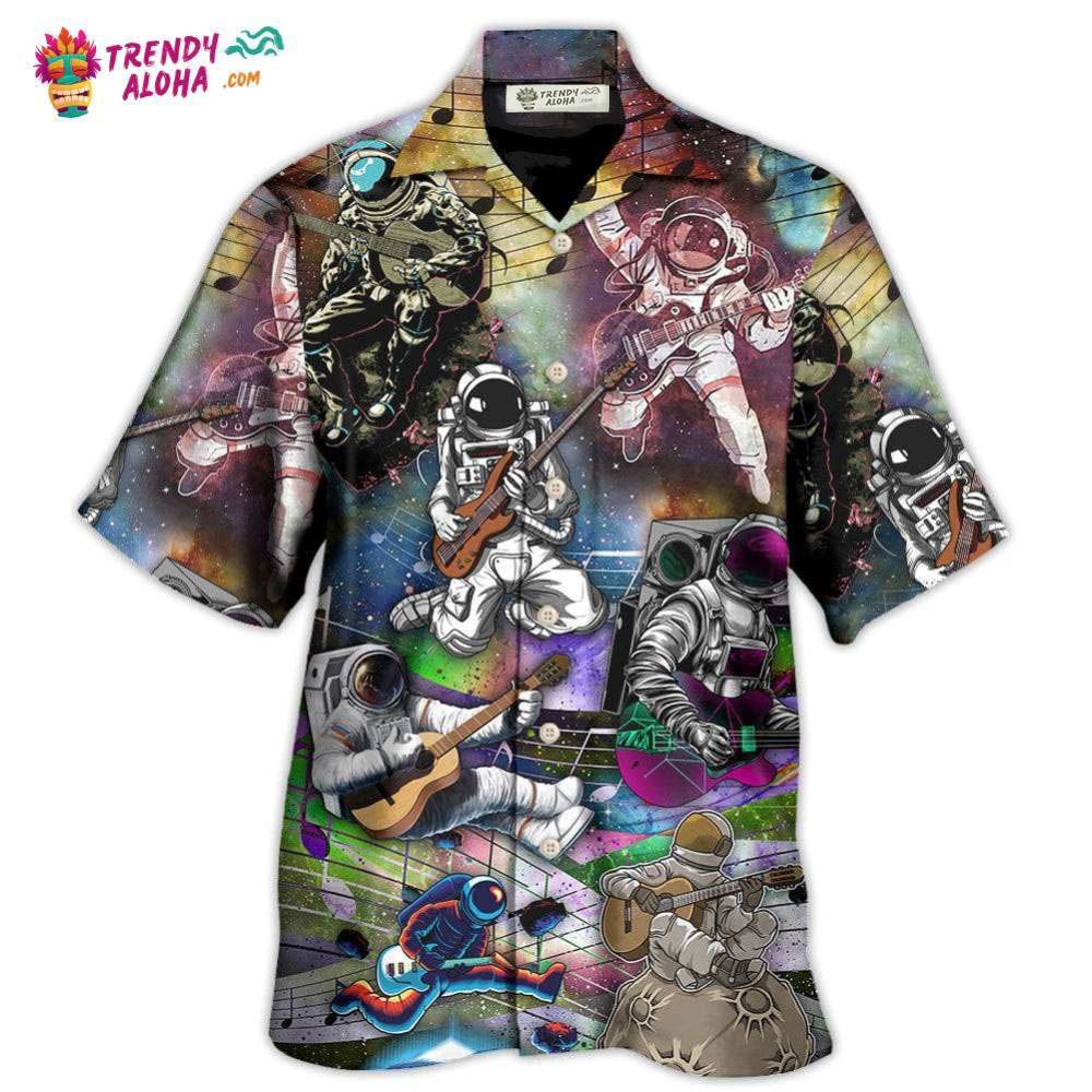 Guitar Music Astronaut Galaxy Art Hawaiian Shirt – Trendy Aloha Guitar Music Astronaut Galaxy Art Hawaiian Shirt – Trendy Aloha