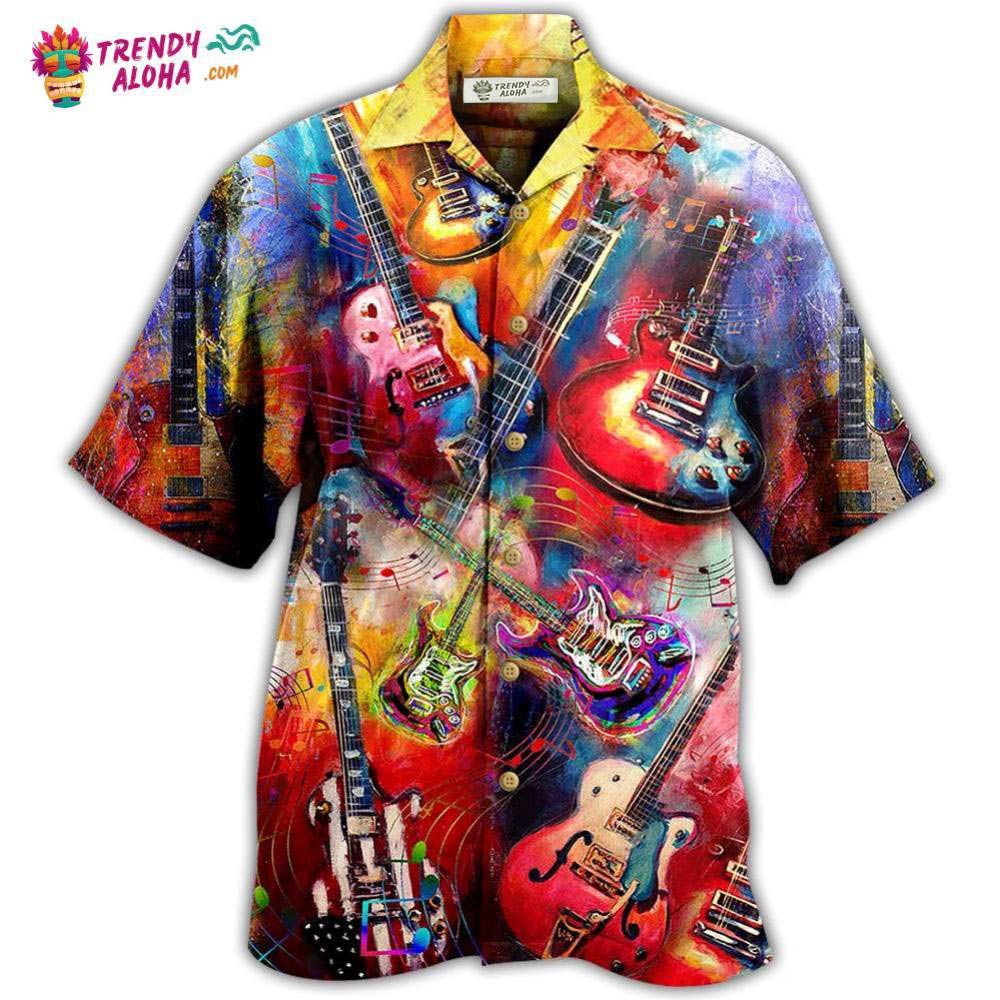 Guitar Music Mix Color Love Life Very Much Hawaiian Shirt – Trendy Aloha Guitar Music Mix Color Love Life Very Much Hawaiian Shirt – Trendy Aloha