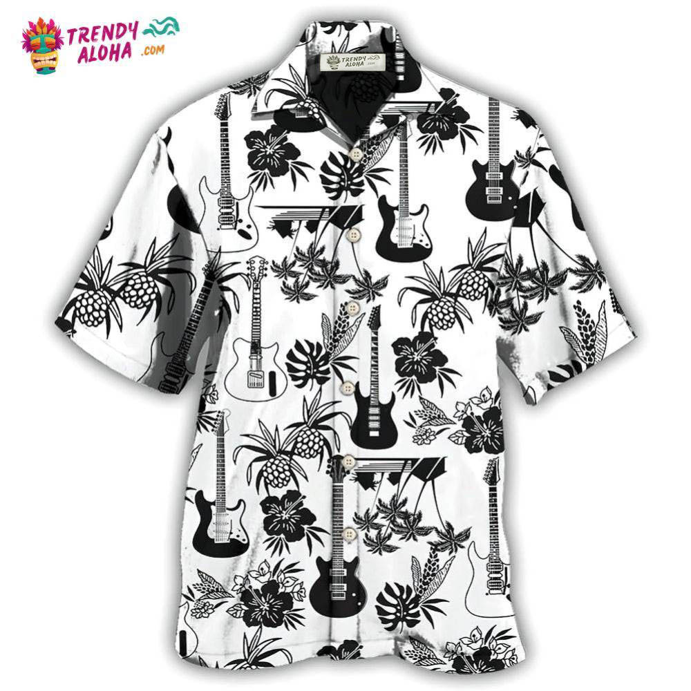 Guitar Music With Electric Guitar Hawaiian Shirt – Trendy Aloha Guitar Music With Electric Guitar Hawaiian Shirt – Trendy Aloha