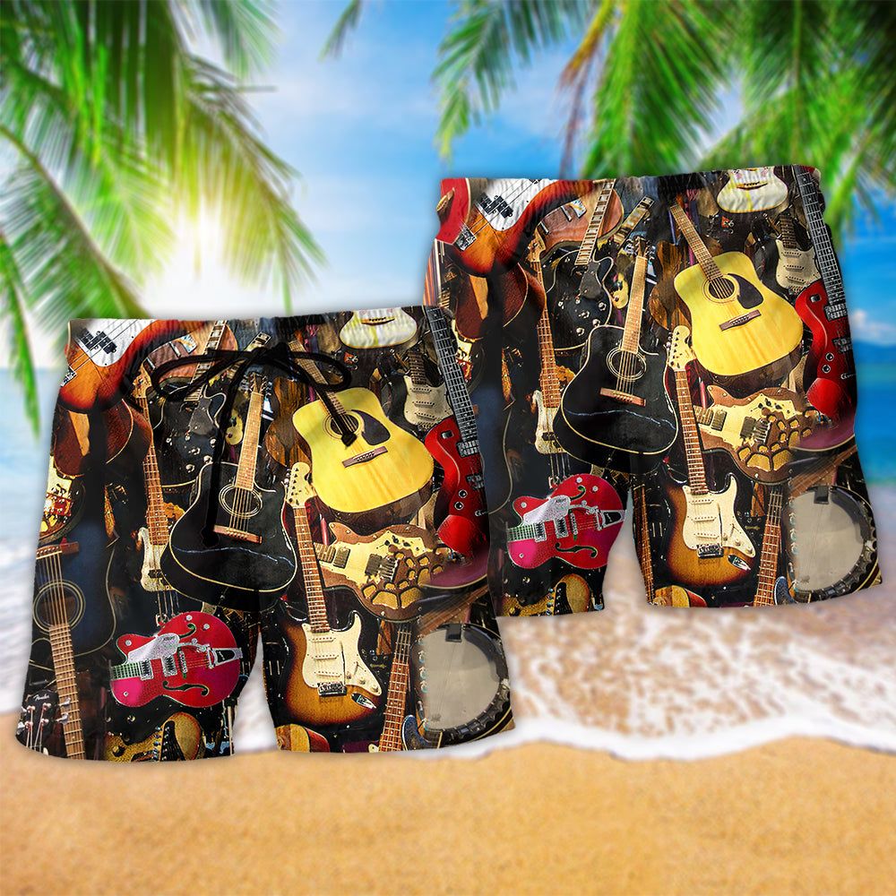 Guitar Music You Can Have Trendy Aloha Hawaiian Beach Shorts
