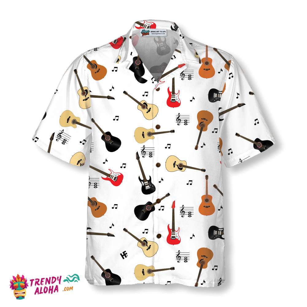 White Hawaiian Shirts Trendy Aloha