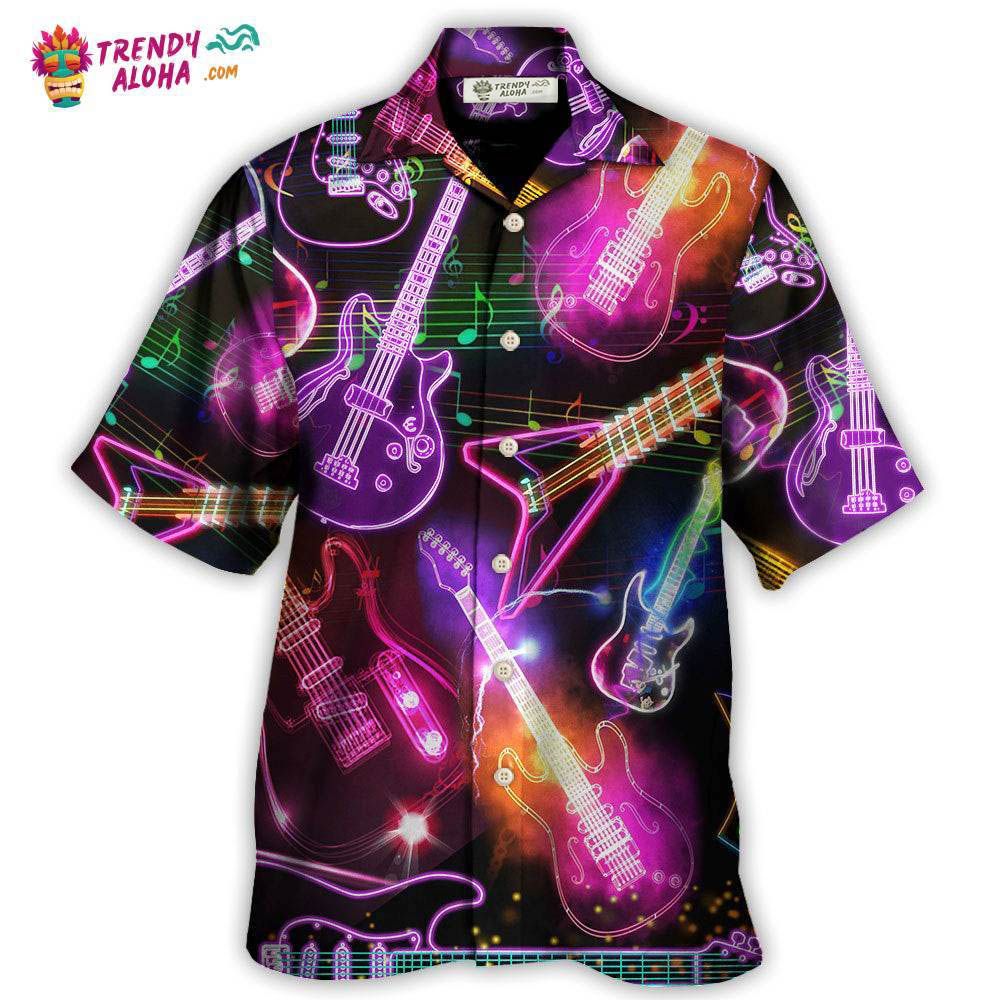 Guitar Neon Amazing Christmas Hawaiian Shirt – Trendy Aloha Guitar Neon Amazing Christmas Hawaiian Shirt – Trendy Aloha