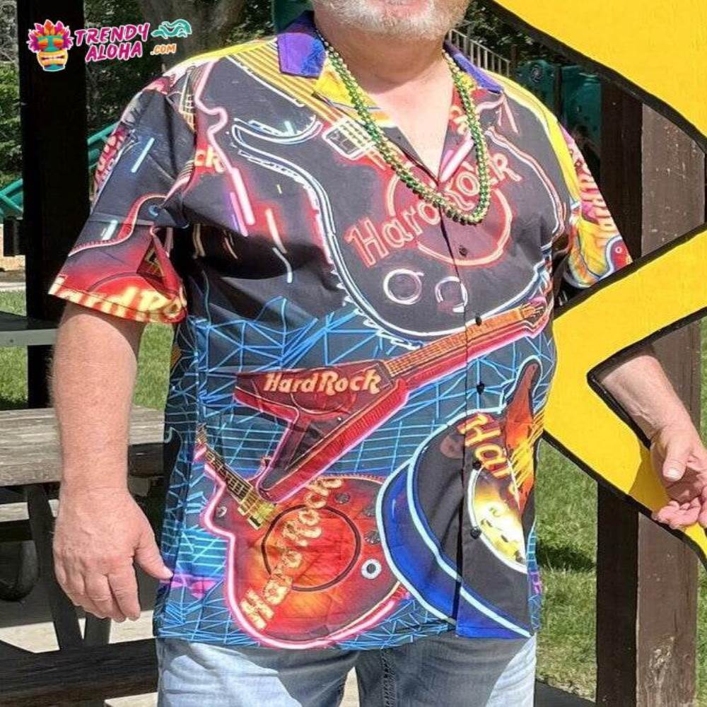Guitar Our Hearts Have Beats Hawaiian Shirt – Trendy Aloha