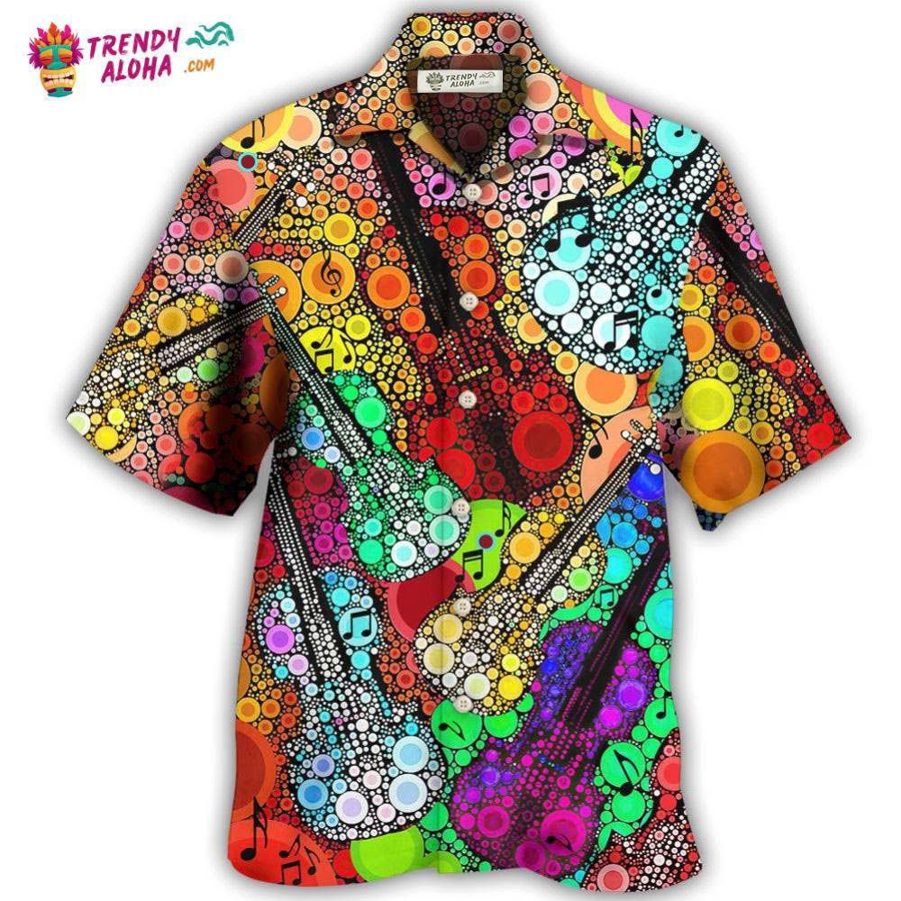 Guitar Scroll Bubble Hawaiian Shirt – Trendy Aloha Guitar Scroll Bubble Hawaiian Shirt – Trendy Aloha