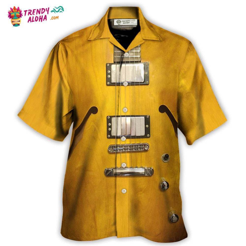 Guitar Semi Hollow Body Guitar Hawaiian Shirt – Trendy Aloha Guitar Semi Hollow Body Guitar Hawaiian Shirt – Trendy Aloha