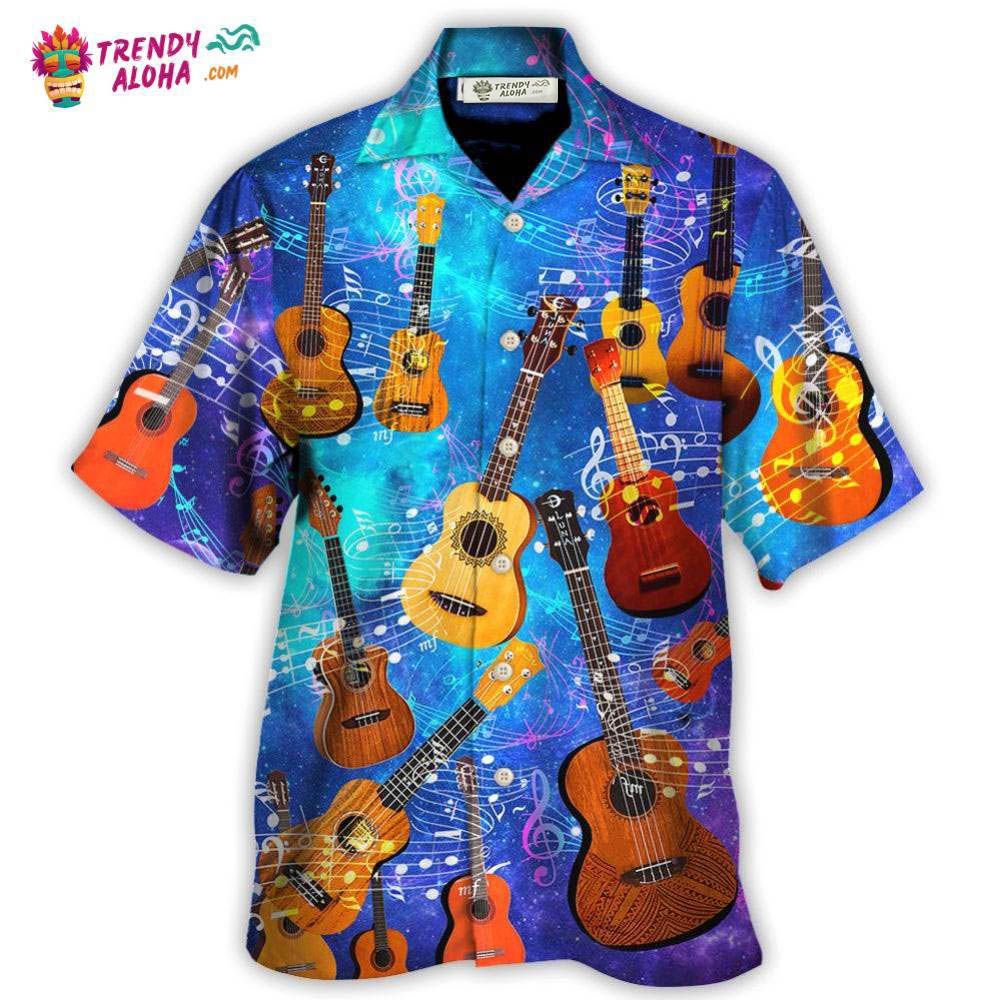 Guitar Ukulele Love Forever Style Hawaiian Shirt - Trendy Aloha