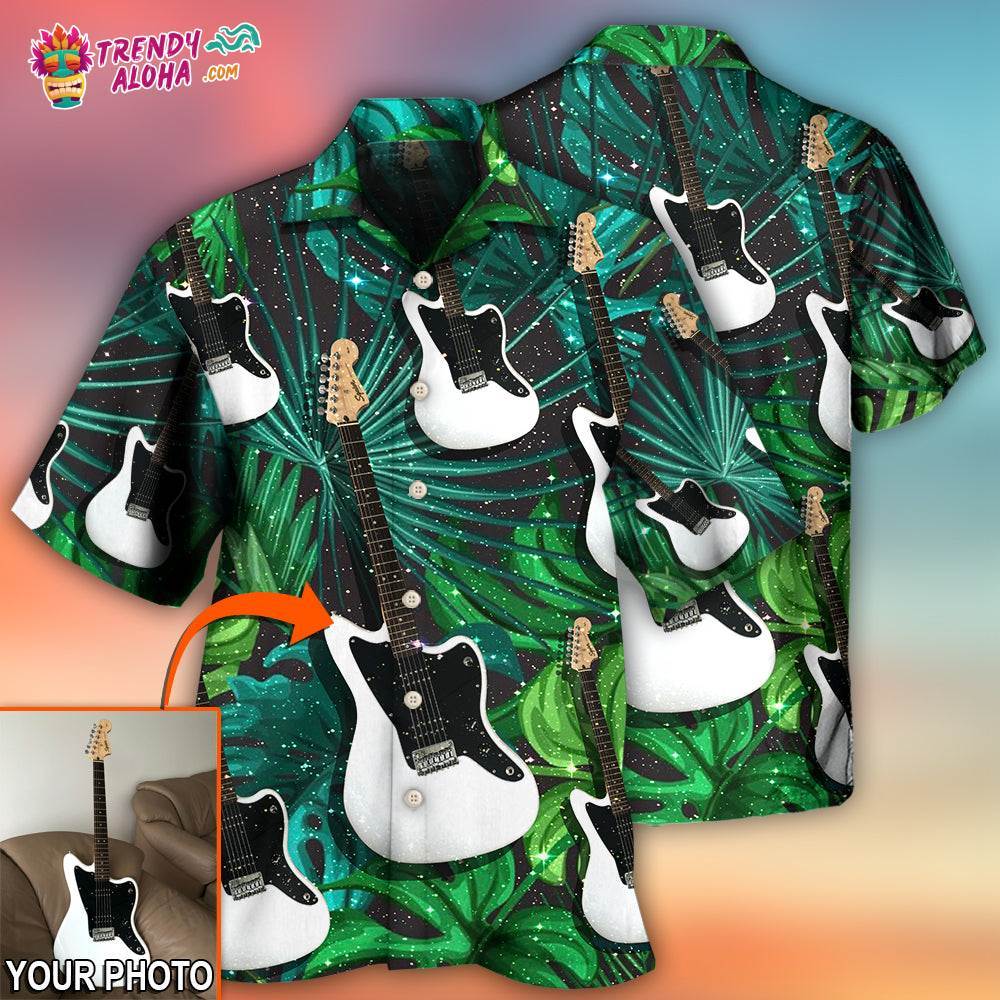 Guitar Various Style Tropical Custom Photo Hawaiian Shirt – Trendy Aloha