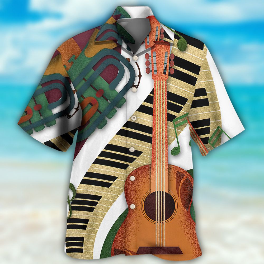 Guitar Vintage Classic Hawaiian Shirt