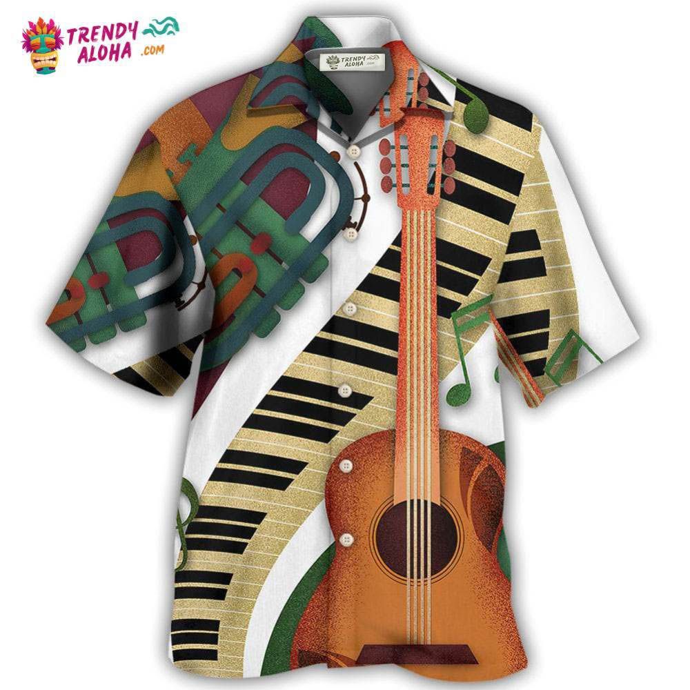 Guitar Vintage Classic Hawaiian Shirt – Trendy Aloha Guitar Vintage Classic Hawaiian Shirt – Trendy Aloha