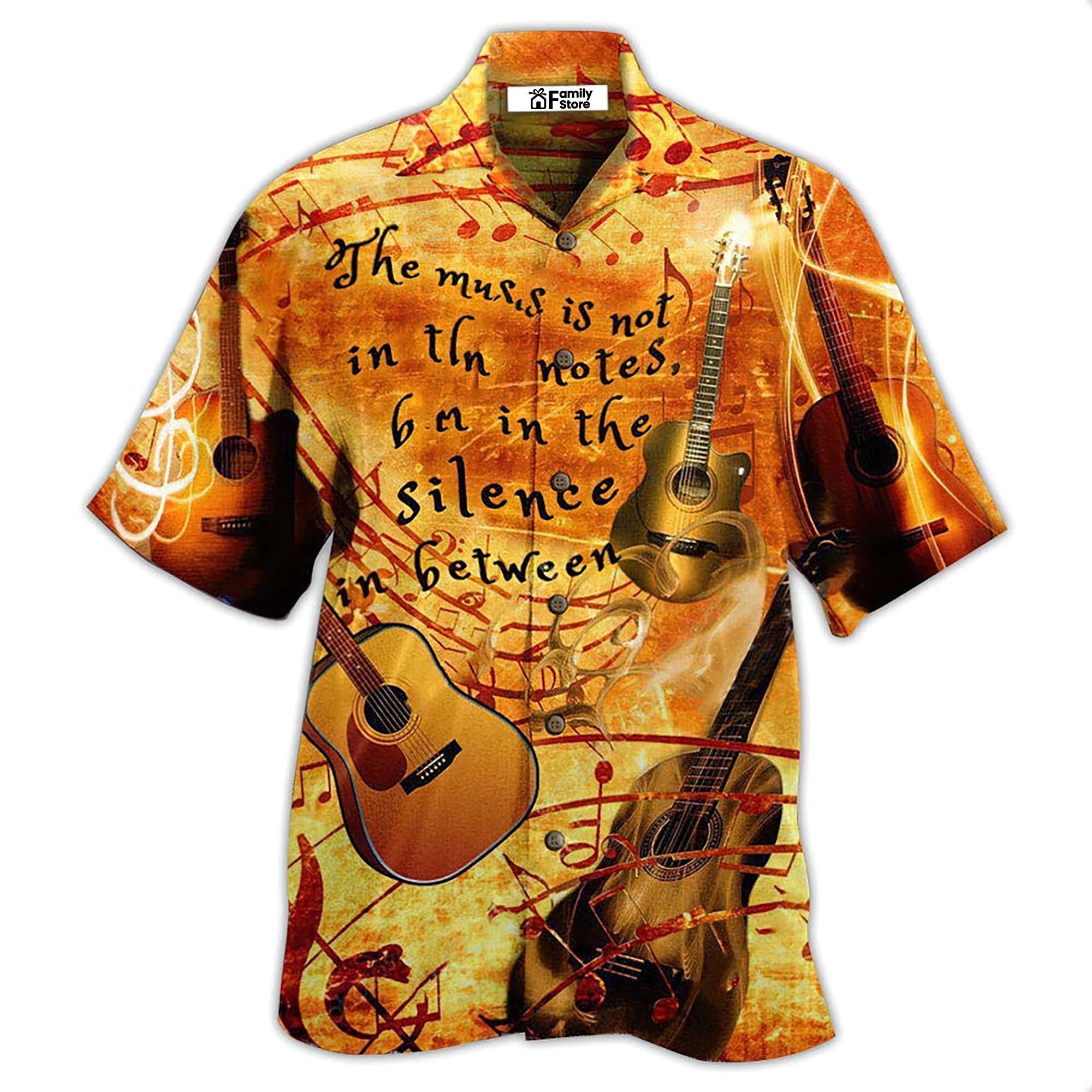 Guitar Vintage The Silence Hawaiian Shirt