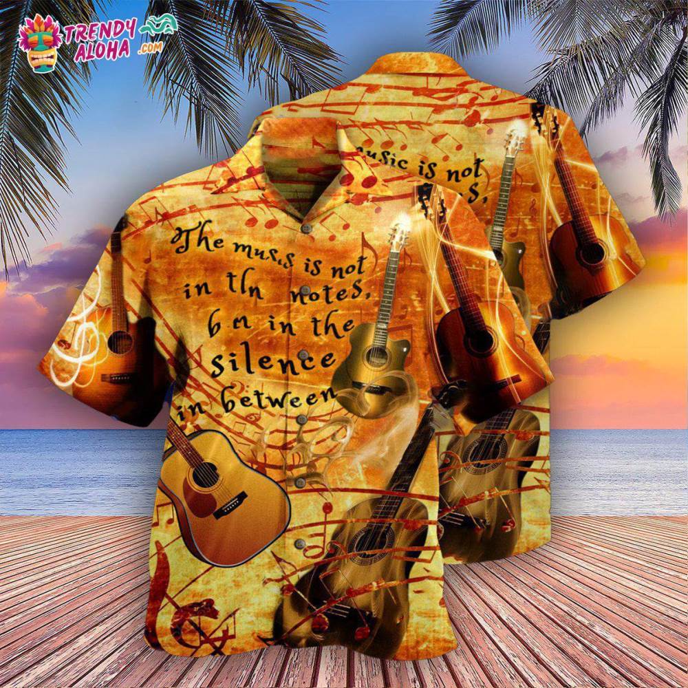 Guitar Vintage The Silence Hawaiian Shirt Trendy Aloha Trendy Aloha