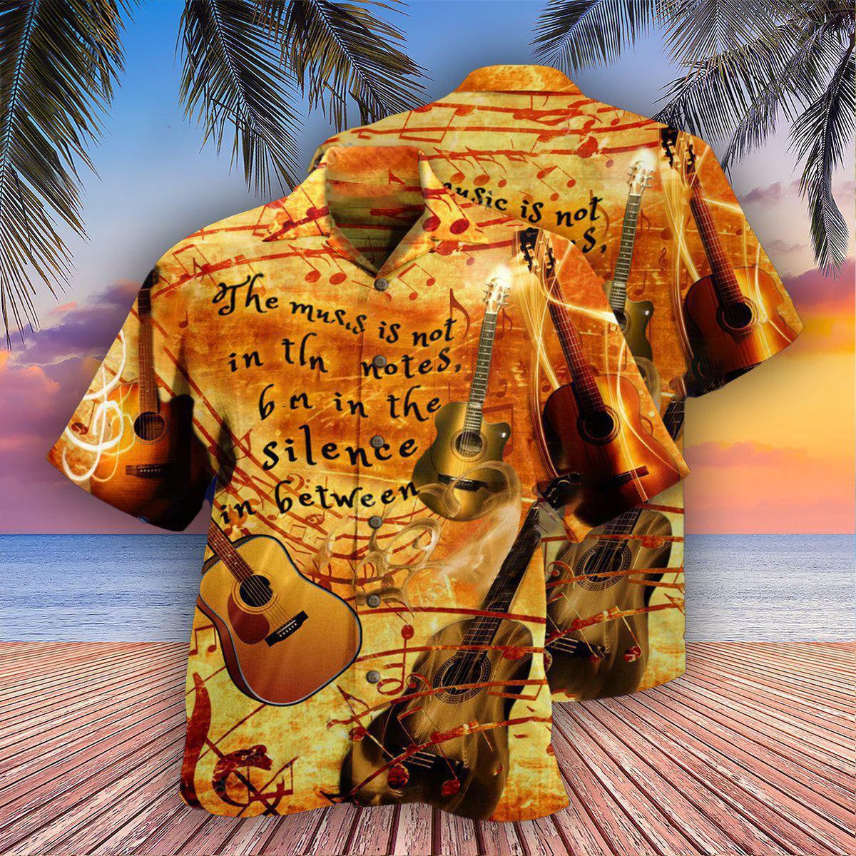 Guitar Vintage The Silence Hawaiian Shirt
