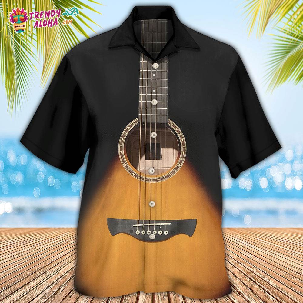 Guitar Wood Music Lover Hawaiian Shirt – Trendy Aloha