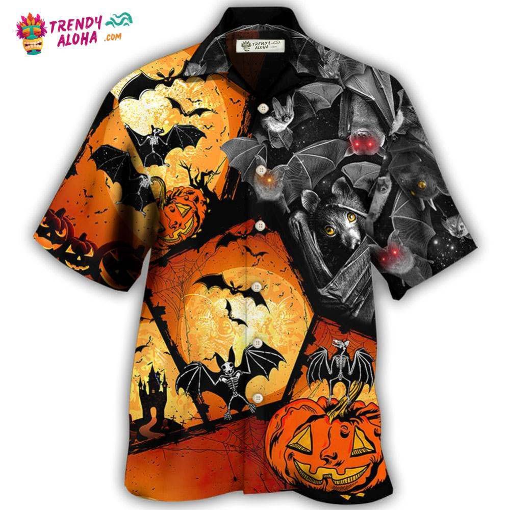 Halloween Bat Pumpkin Scary Hawaiian Shirt – Trendy Aloha Halloween Bat Pumpkin Scary Hawaiian Shirt – Trendy Aloha