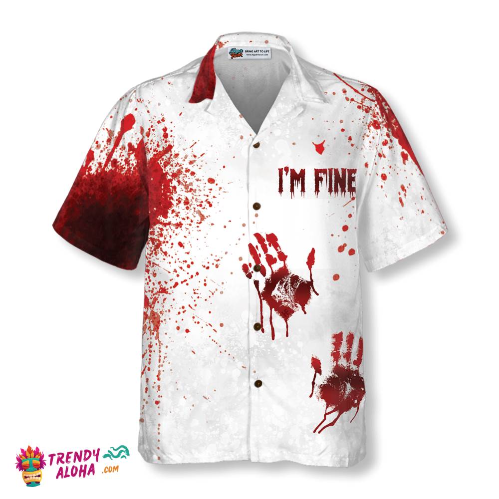 Halloween Blood Splatter Hawaiian Shirt