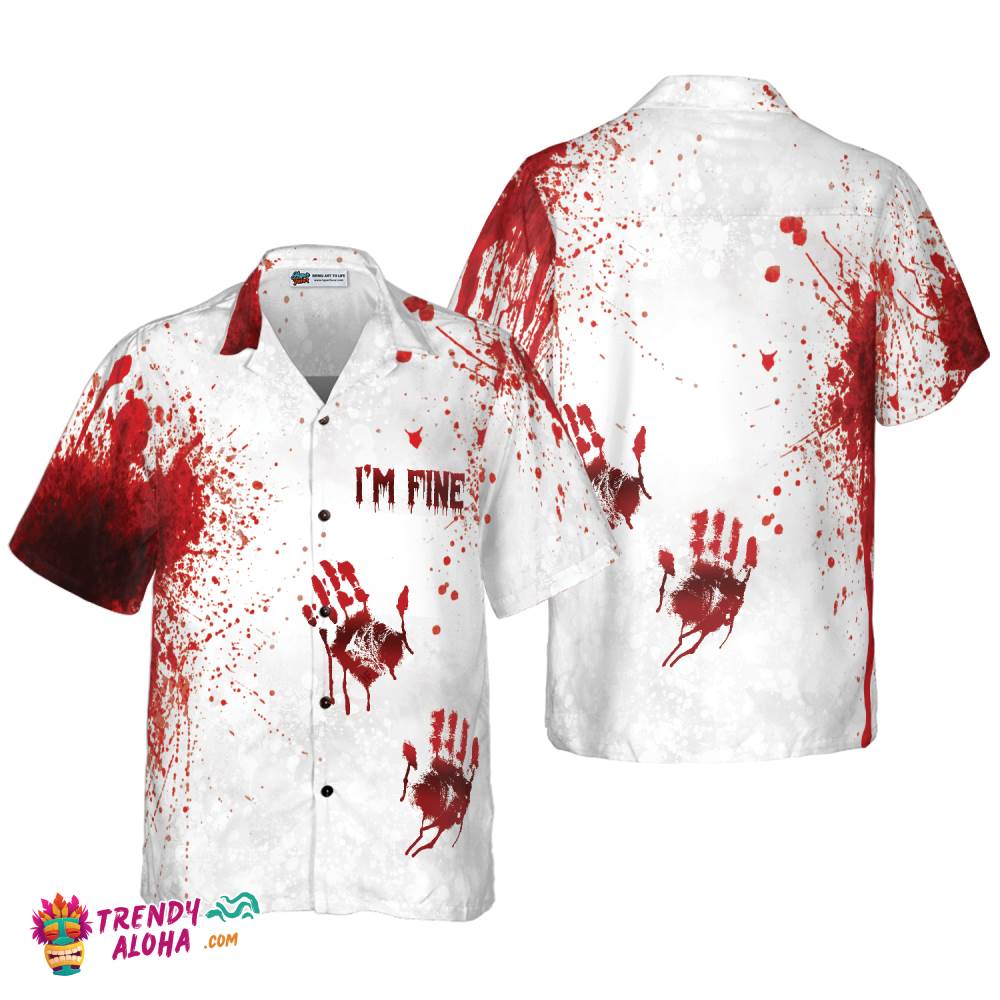 Halloween Blood Splatter Hawaiian Shirt
