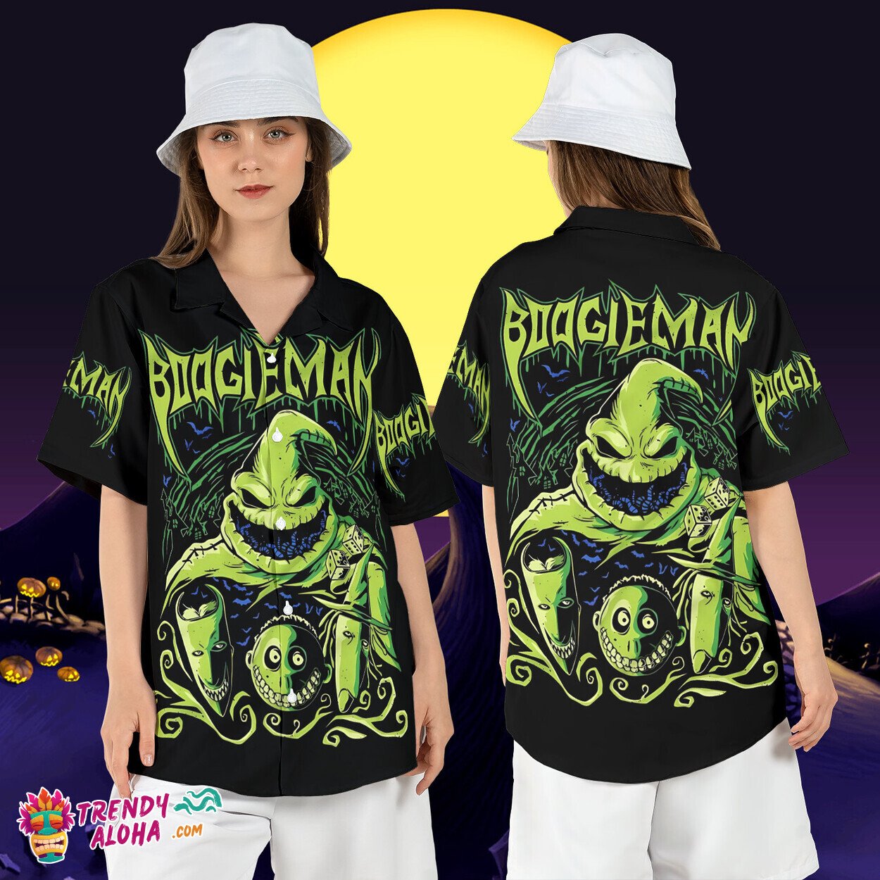 Halloween Boogieman Oogie Boogie Bash Nightmare Aloha Shirt