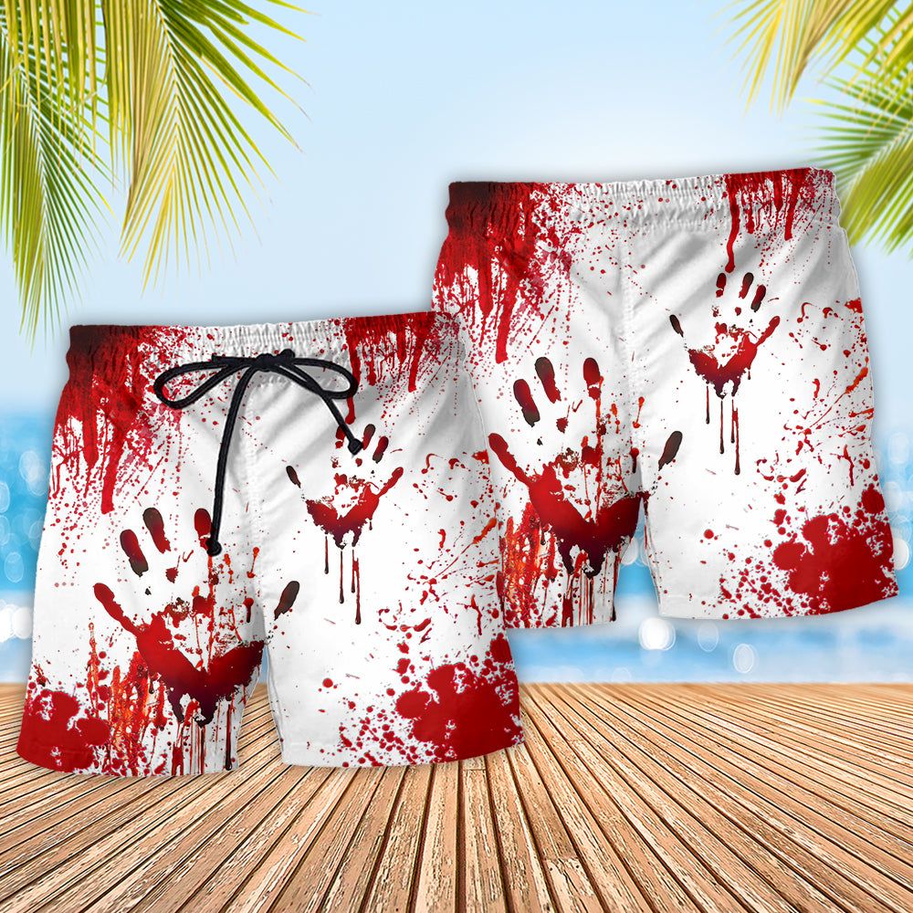 Halloween Clown They’ll Never Find You Trendy Aloha Hawaiian Beach Shorts