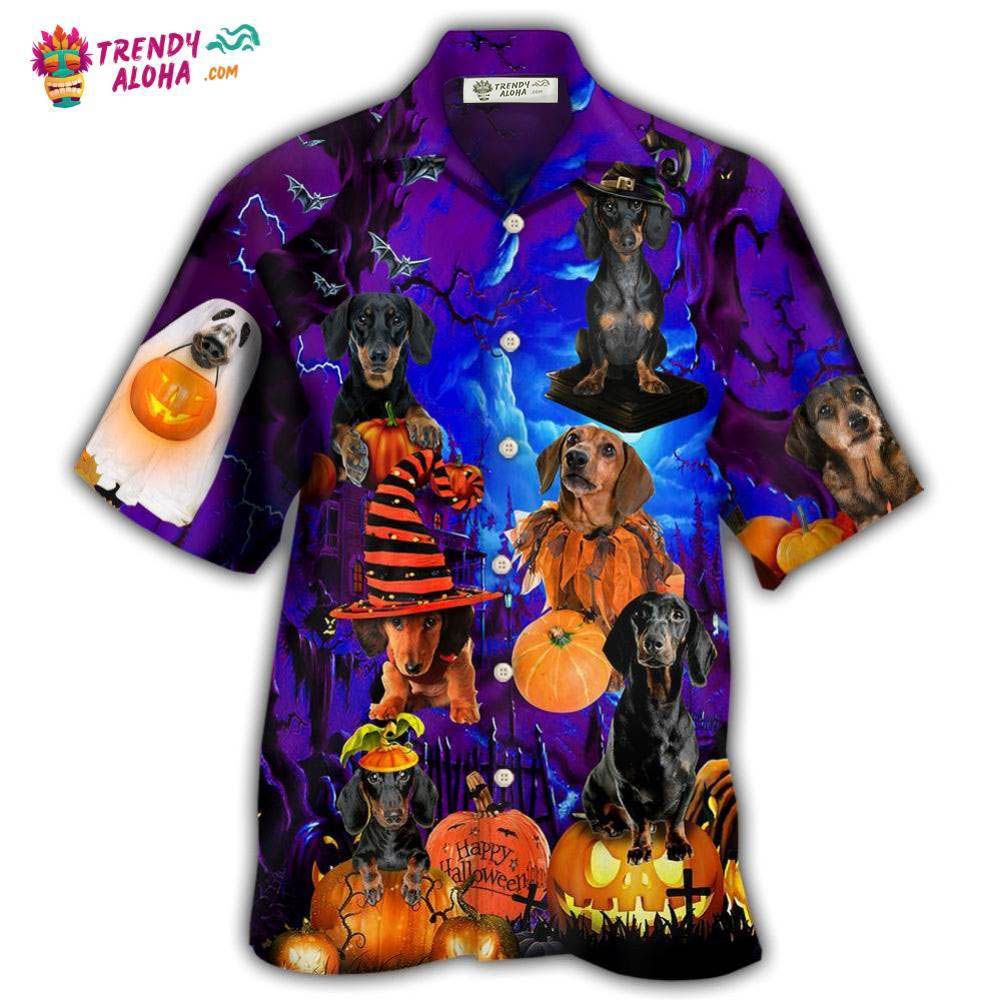 Halloween – Dachshund Never Mind The Witch Hawaiian Shirt – Trendy Aloha Halloween – Dachshund Never Mind The Witch Hawaiian Shirt – Trendy Aloha