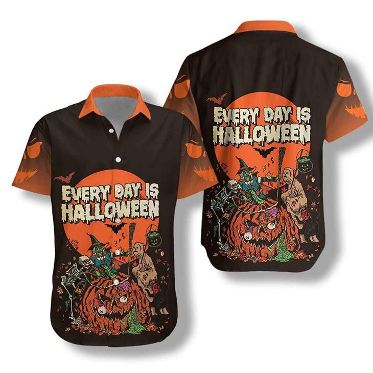 Halloween Everyday Themed Hawaiian Shirt