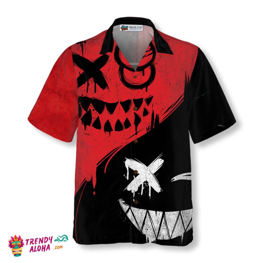 Halloween Evil Smile Hawaiian Shirt