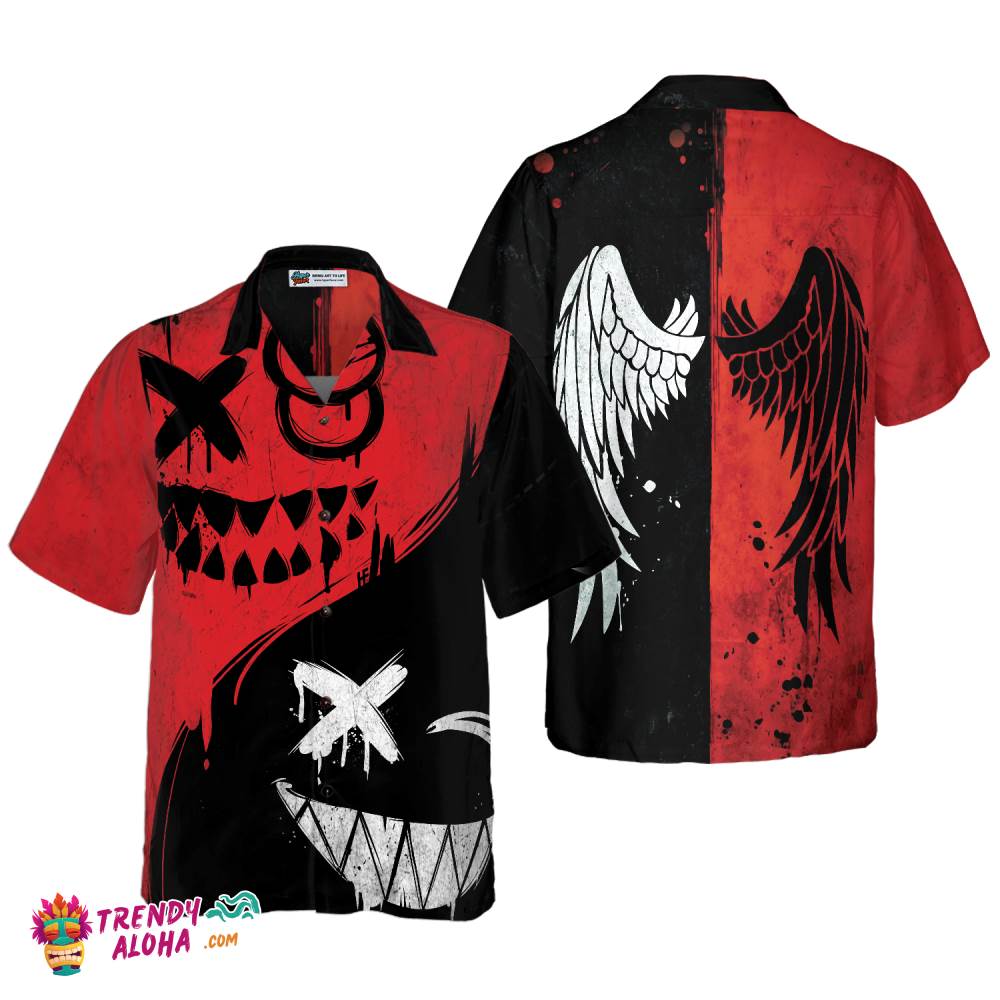 Halloween Evil Smile Hawaiian Shirt