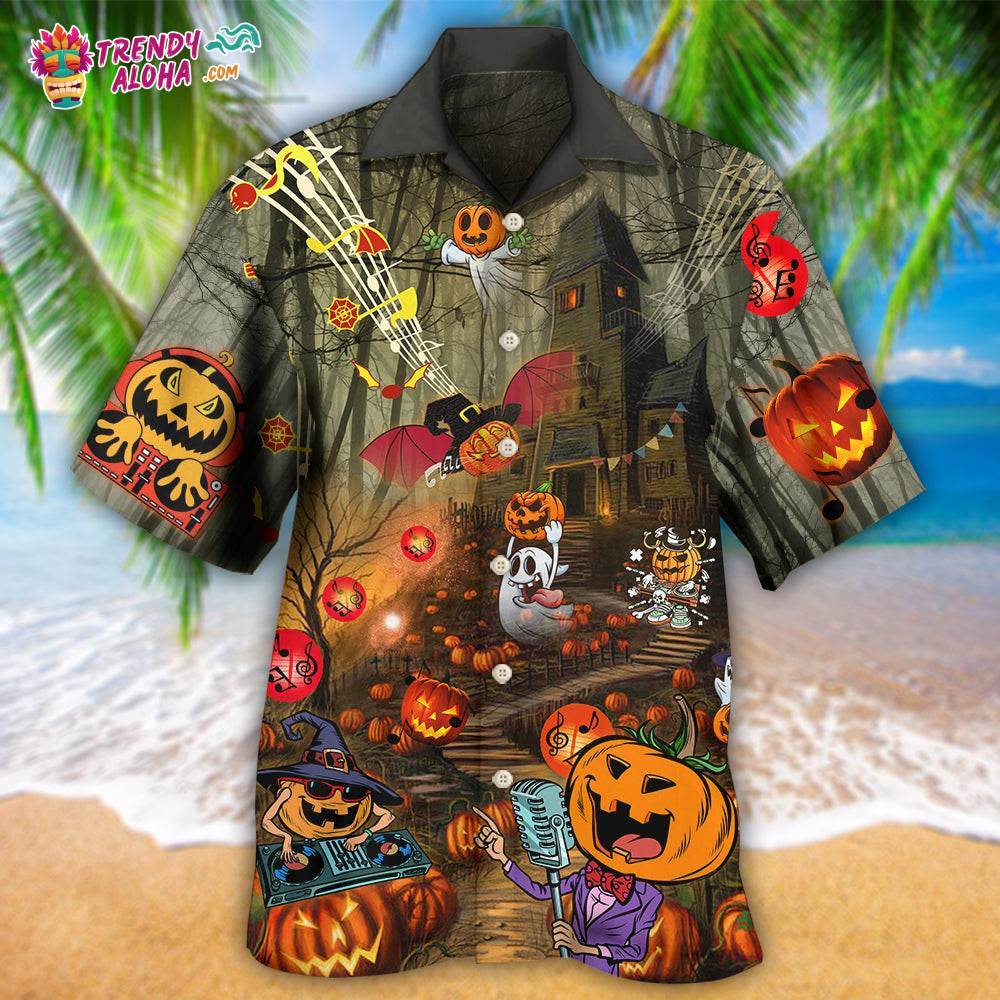 Halloween Fantasy Party Music Cool Hawaiian Shirt – Trendy Aloha