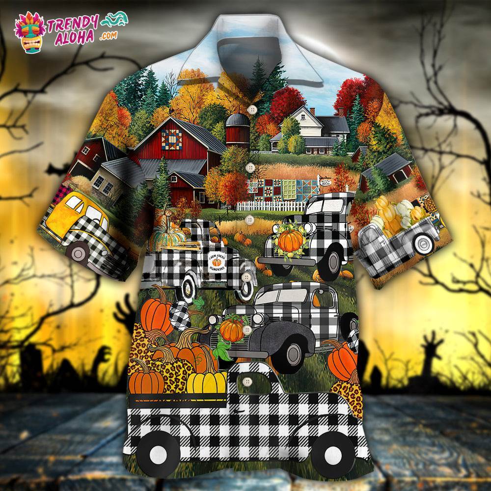 Halloween Grandma’S Little Pumpkins Hawaiian Shirt – Trendy Aloha
