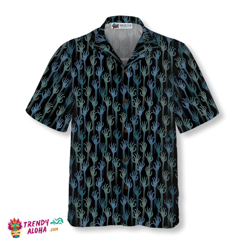 Halloween Hands Of The Dead Hawaiian Shirt