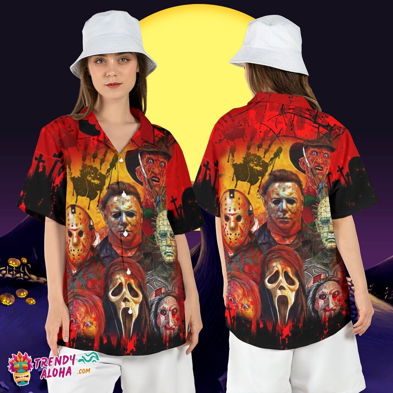 Halloween Horror Friends Slasher Michael Jason Freddy Aloha